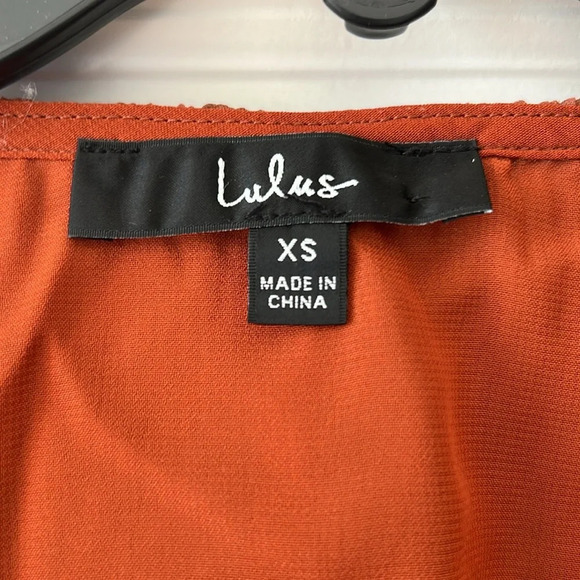 Lulus Fall Crop Top Western Rodeo Casual Transition Rust Brown Festival Boho XS - Picture 9 of 12